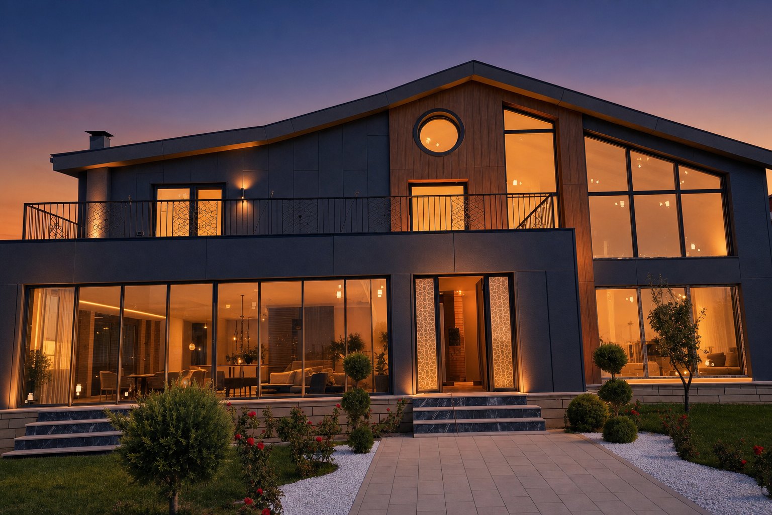 Bahşılı Villa — Fibercement cephe uygulaması